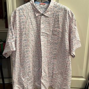 Tommy Bahama men’s nova wave short sleeve button up shirt size 4XL